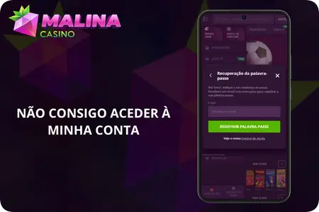 Não Consigo Aceder à Minha Conta no Malina Casino