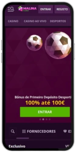 Página principal com jogos exclusivos disponíveis no Malina Casino