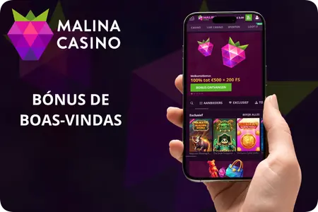 Bónus de boas-vindas no Malina Casino